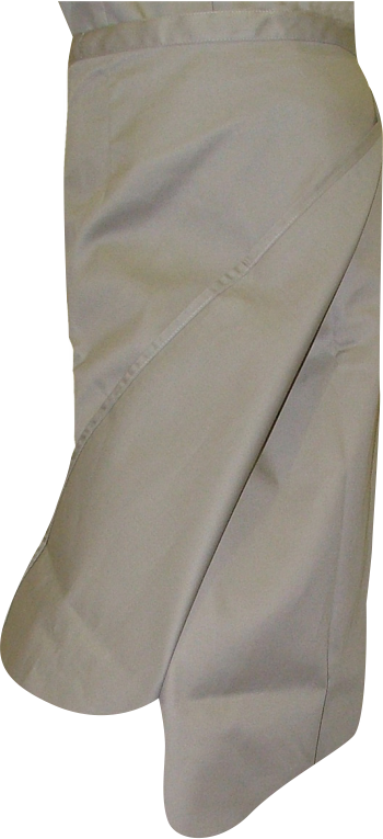 Ladies Skirt: Wrap Single Panel Short Length 68cm