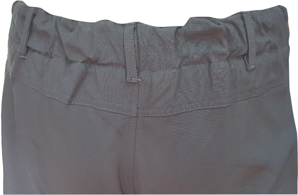 Ladies Pants: Low Rise Half Elasticated Utility