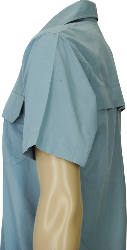 Men's Vented Utility Shirt: Short Sleeve