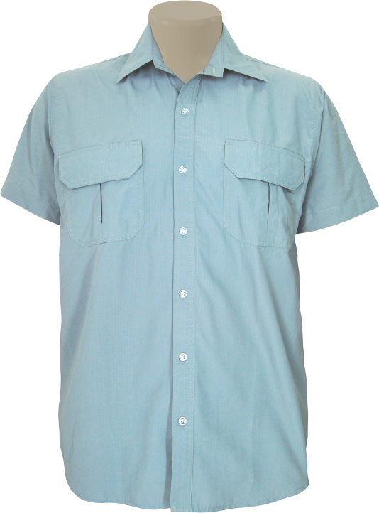 Men's Vented Utility Shirt: Short Sleeve