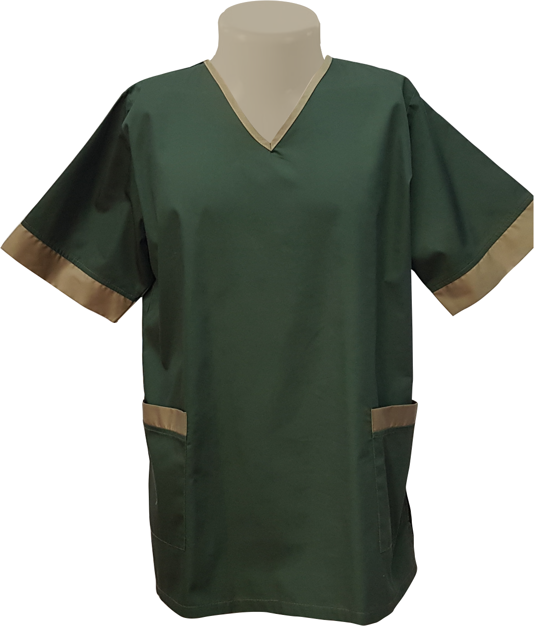 Ladies Tunic: Short Sleeve Below Bum Length