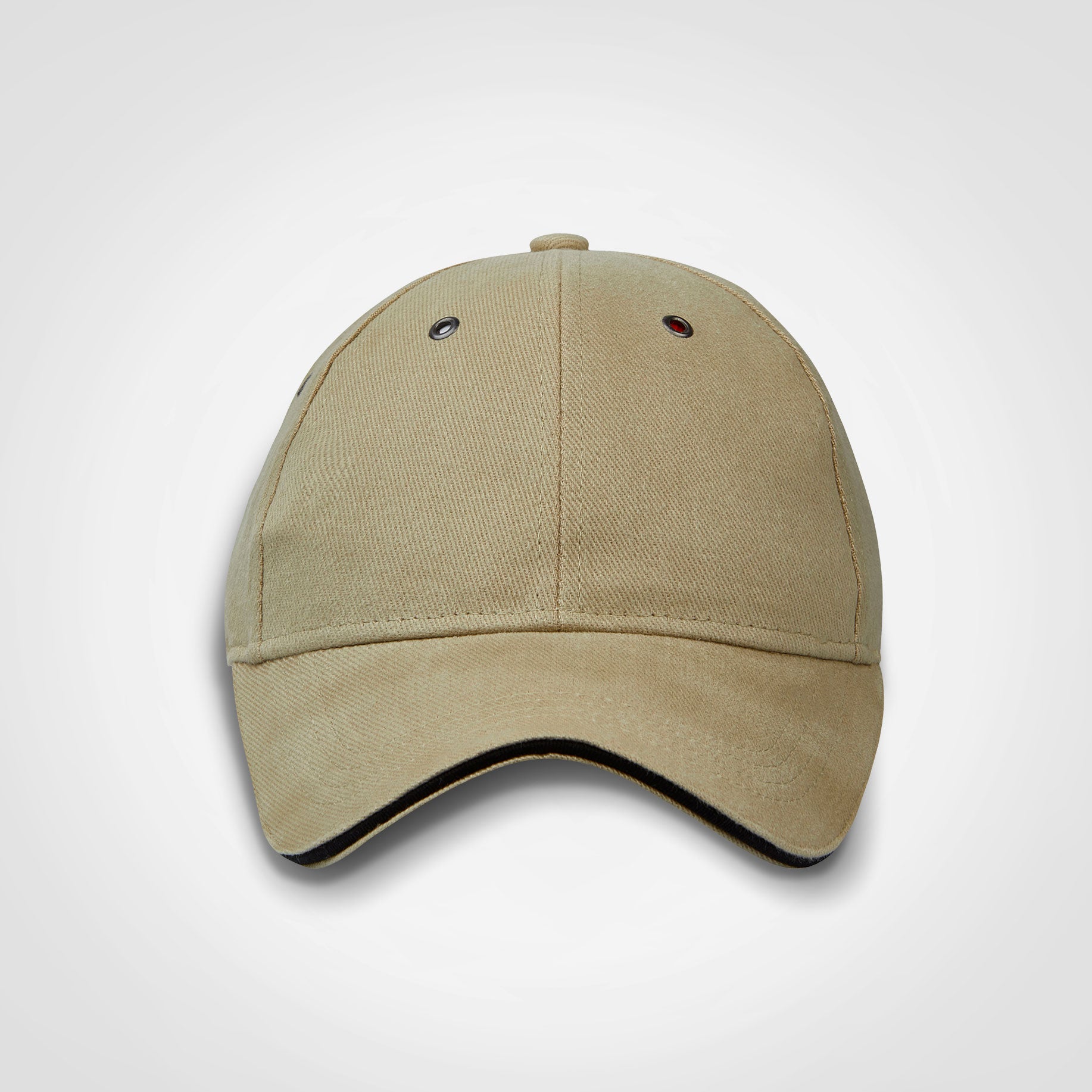 Unisex 6 Panel Cap: Sandwich Peak Structured