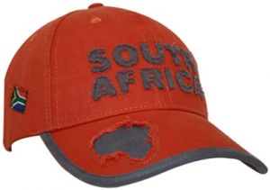 Unisex 6 Panel South Africa Distressed Cap