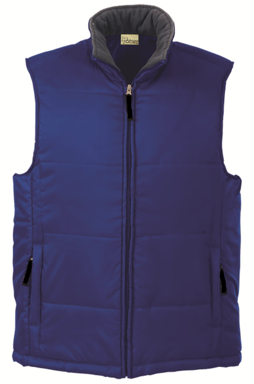 Men's Water Resistant Body Warmer: Coated Polyester