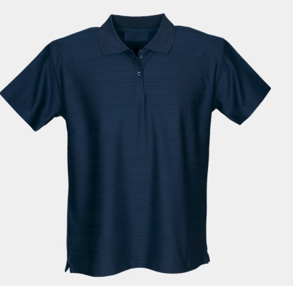Ladies' Moisture Management Stripe Golfer: Short Sleeve