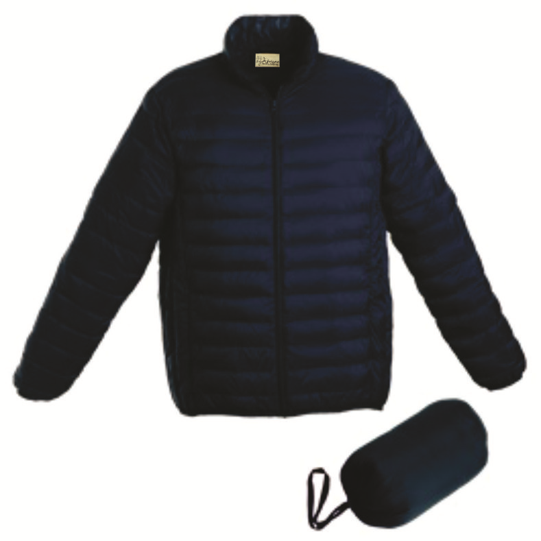 Men's Padded Jacket: Quilted Wind & Water Resistant