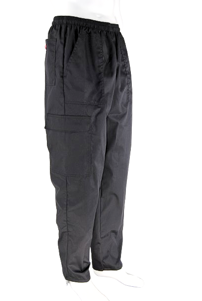Unisex Cargo Elastic Pants: 4 Pocket Design With Cargo Pocket