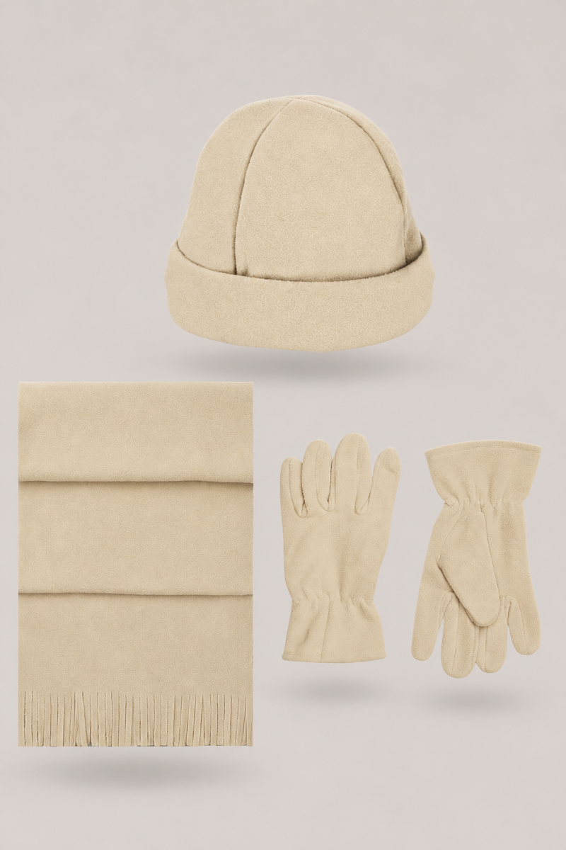 Unisex Winter Warmer Set: Polar Fleece