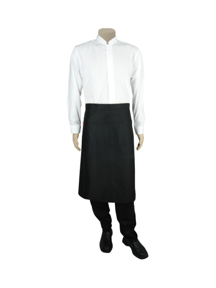 Unisex Half Apron with Pocket: Calf Length