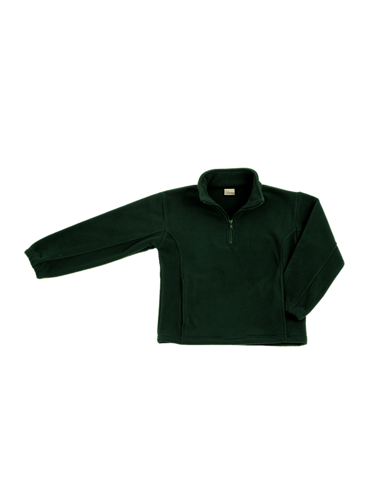 Kids' Micro Sleeve with ¼ Zip Opening: Long Sleeve