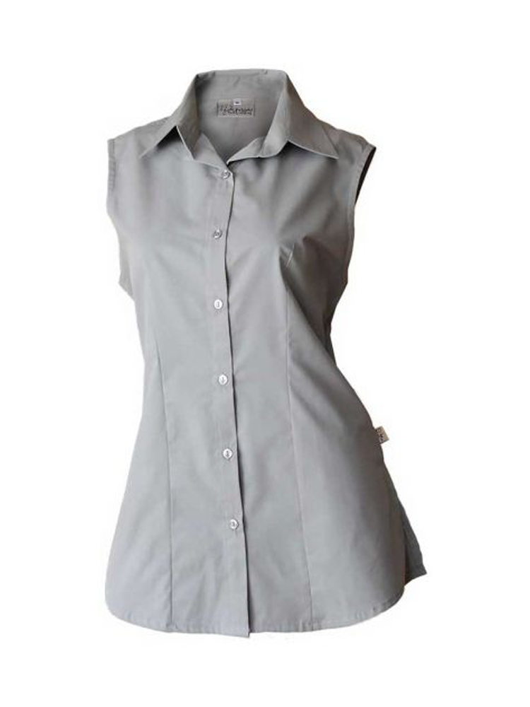 Ladies Classic Shaped Shirt: Sleeveless