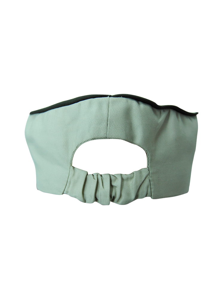 Unisex Chefs Beanie: Open Covered Rear Elastic And Top Piping