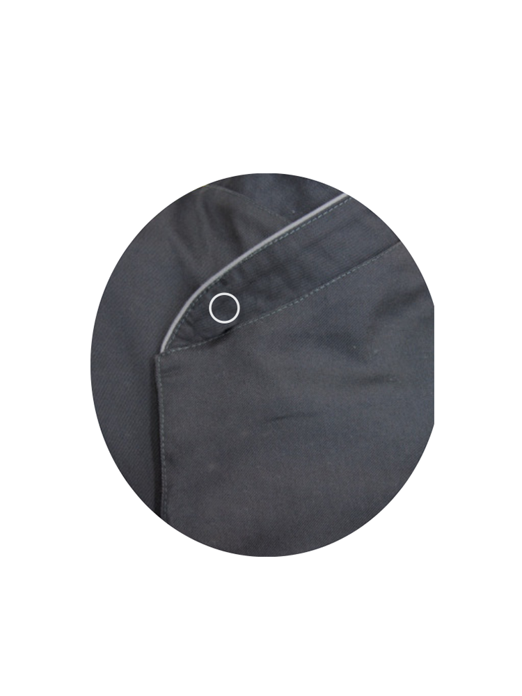 Unisex Executive Chefs Jacket: Long Sleeve Crossover Front Piping