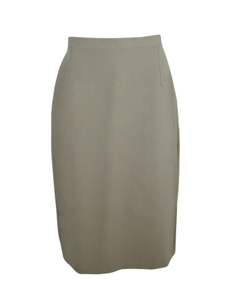 Ladies Classic Unlined Skirt: Below Knee Length