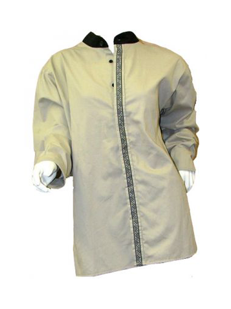 Ladies Closed Neck Shirt: Long Sleeve
