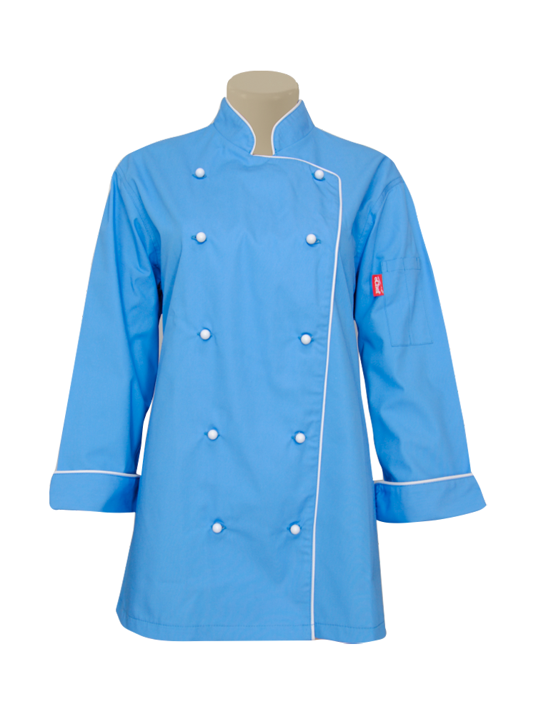 Ladies Executive Double Breasted Chef Jacket: Long Sleeve