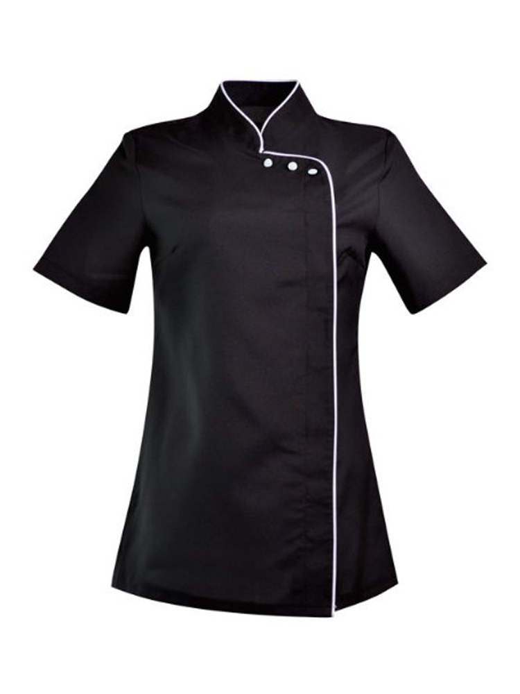 Ladies Polyester Spa Top: Short Sleeve