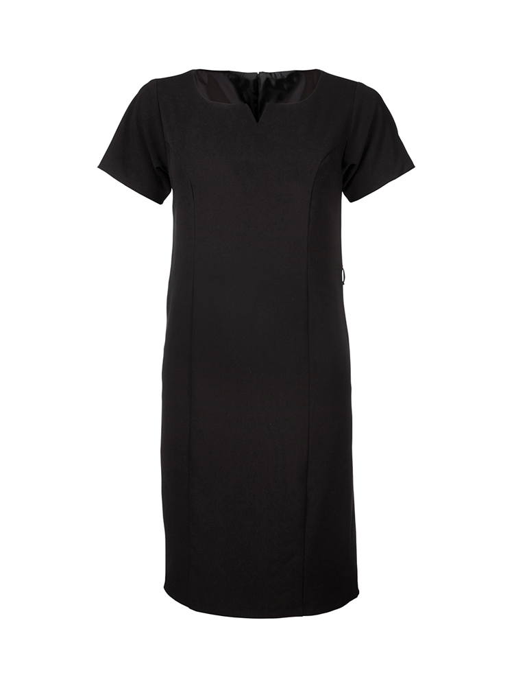 Ladies Premier Notch Neck Dress: Short Sleeve