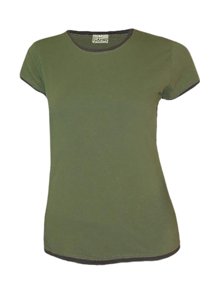 Ladies Round Neck Cotton Jersey T-Shirt: Short Sleeve