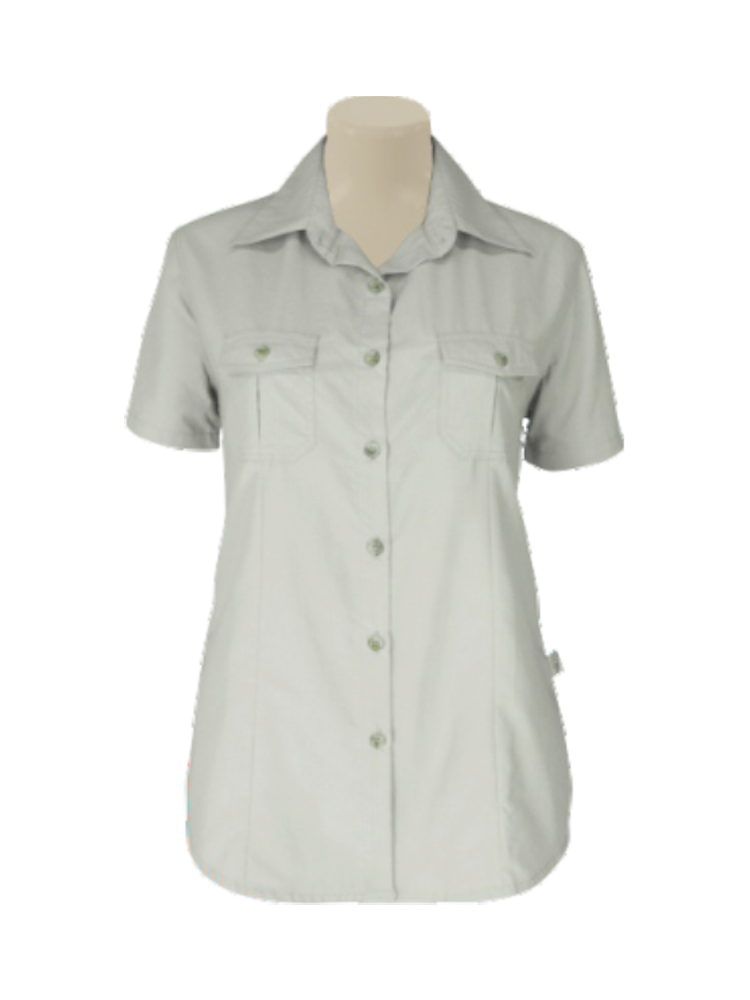 Ladies' Shaped Bush Shirt: Short Sleeve (Tech)