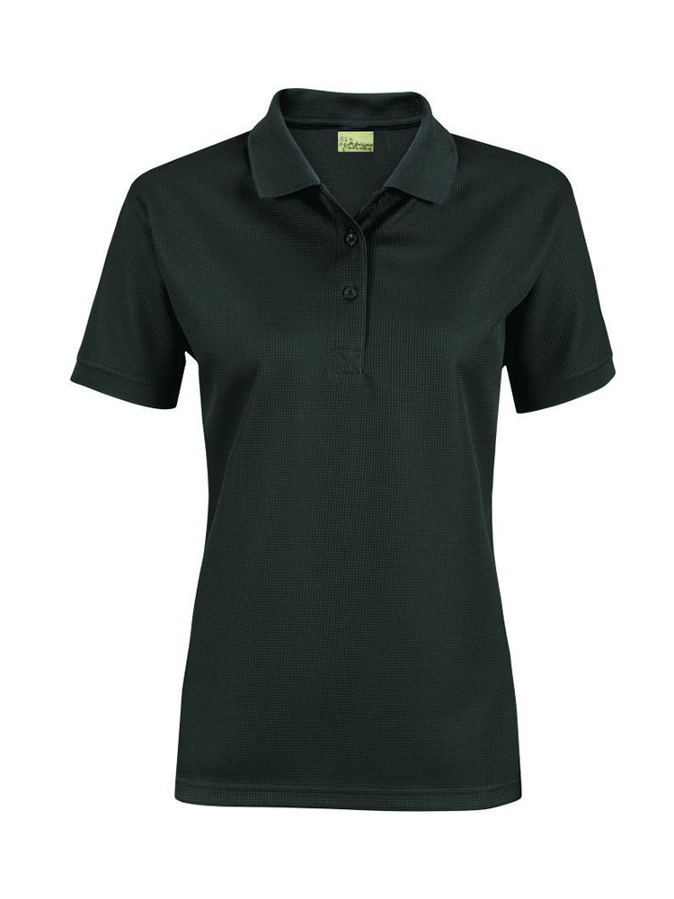 Ladies Waffle Knit Golfer: Short Sleeve