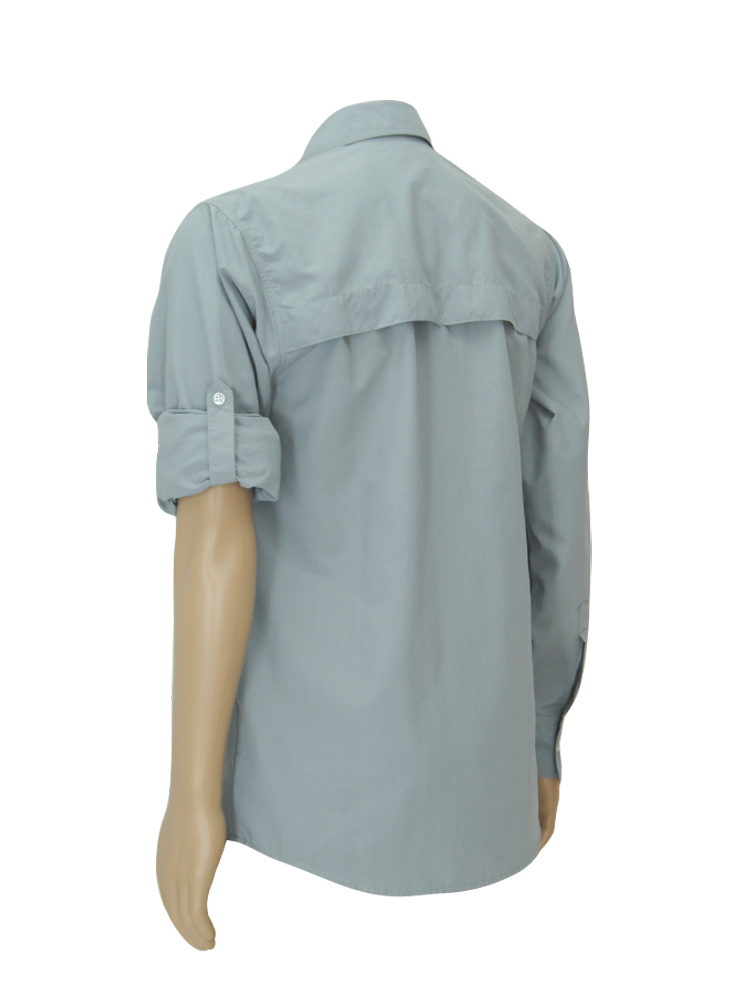 Men's Vented Utility Shirt: Long Sleeve