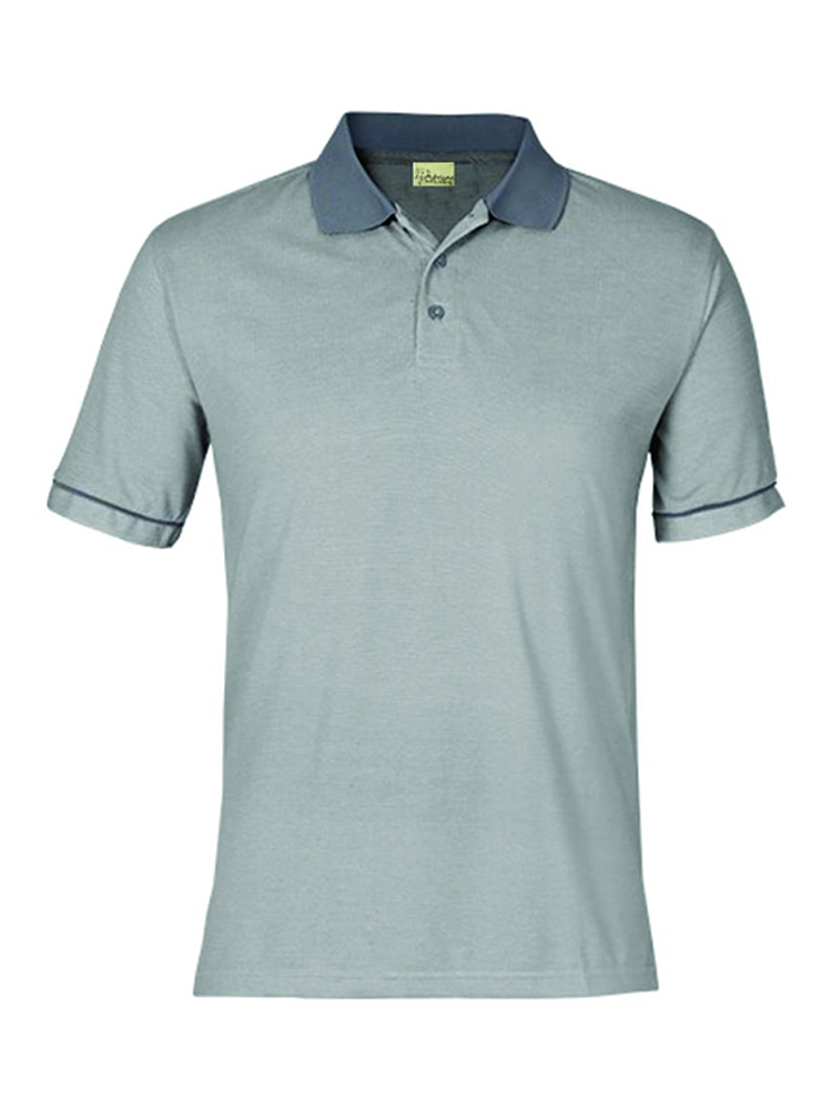 Mens Oxford Weave Golf Shirt: Short Sleeve