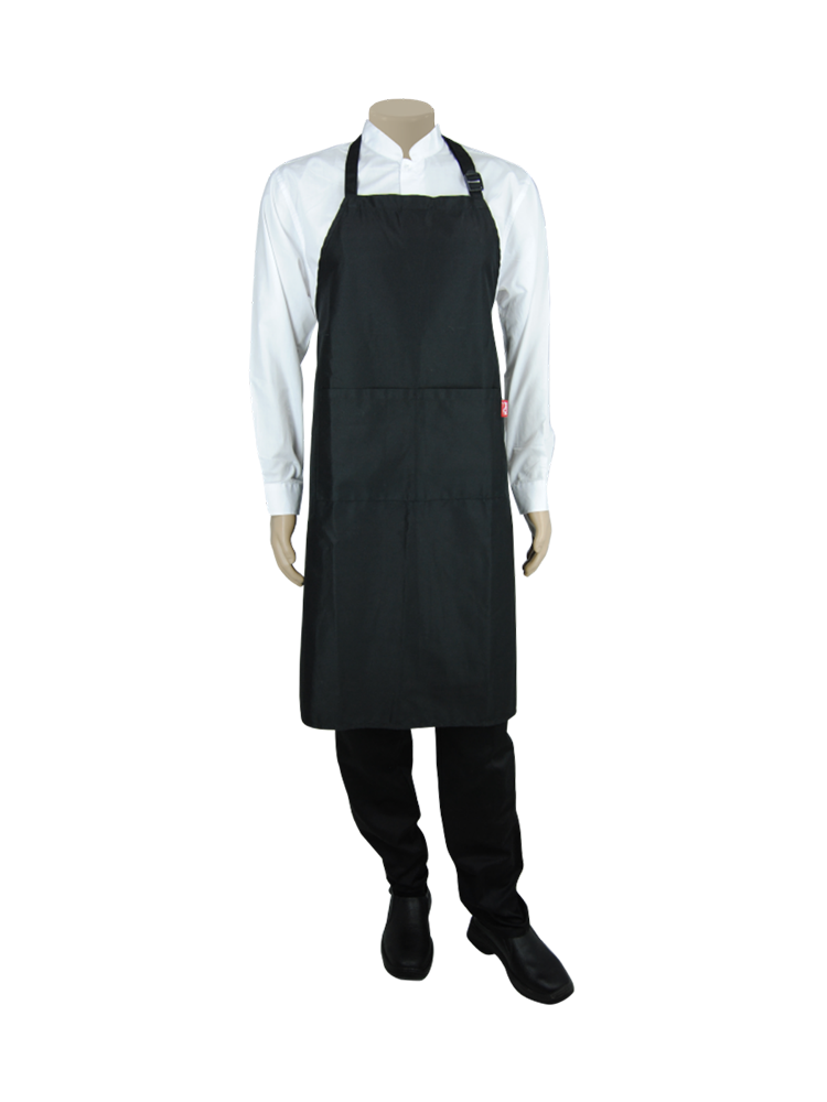 Unisex Bib Apron With Front Pocket: Executive