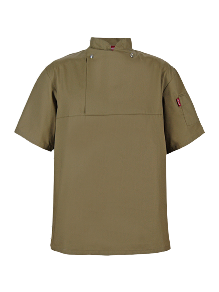 Unisex Chef Flap Shirt: Short Sleeve