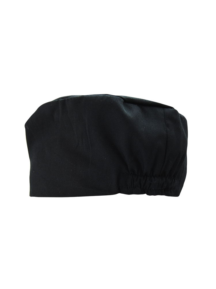 Unisex Chefs Beanie: Closed Covered Rear Elastic
