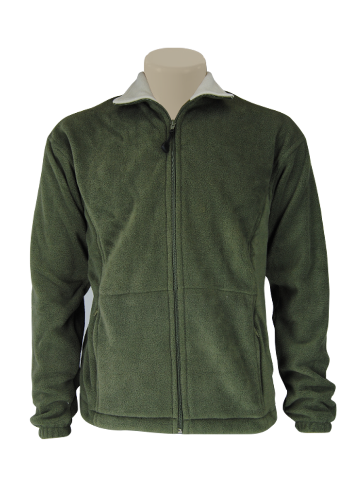 Unisex Full Zip Polar Fleece Top: Long Sleeve