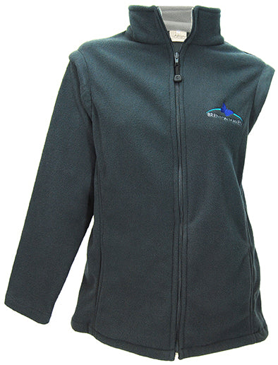 Ladies Polar Fleece Top: Zip-Off Sleeve