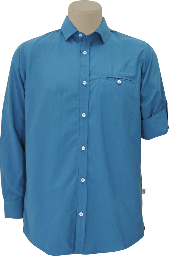 Men’s Shirt: Slim Fit Long Sleeve Classic Collar