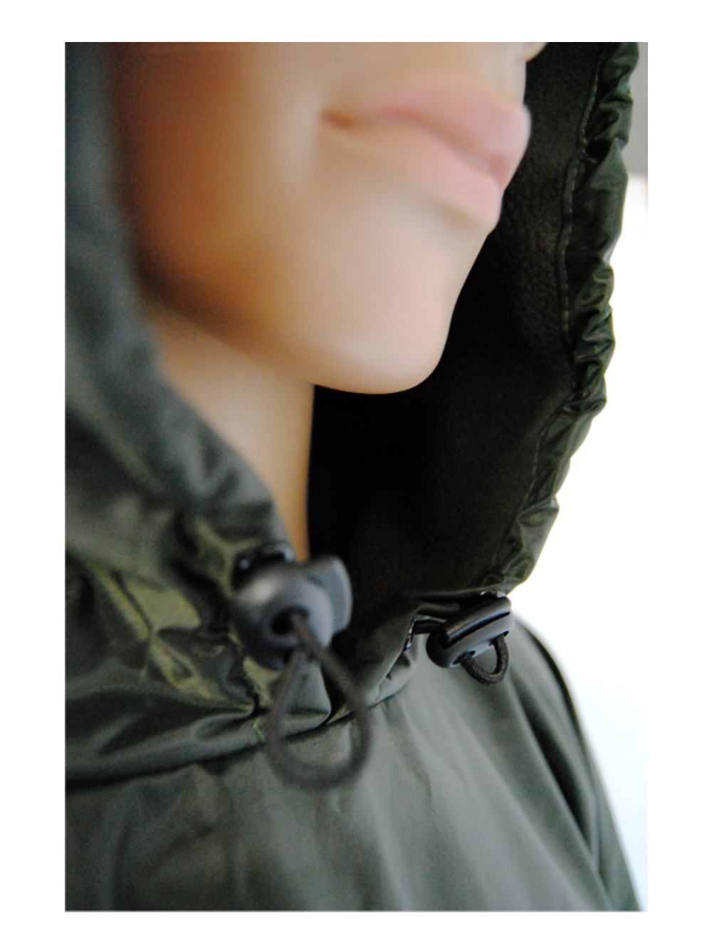 Unisex Polar Fleece Lined Poncho: 1.2M Calf Length