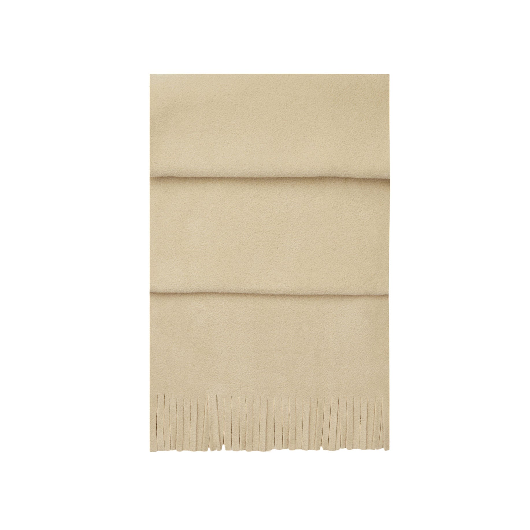 Unisex Polar Fleece Scarf With Tassels: 165 x 25cm