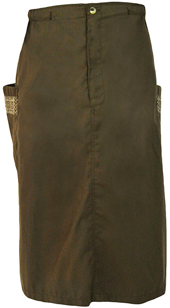 Ladies Skirt: Half Elasticated Cargo Zip