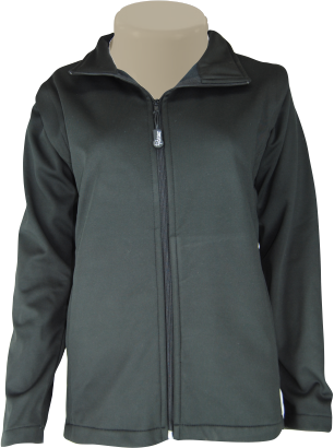 Ladies Soft Shell Jacket: Zip-Off Sleeve Hip Length Shaped Fit