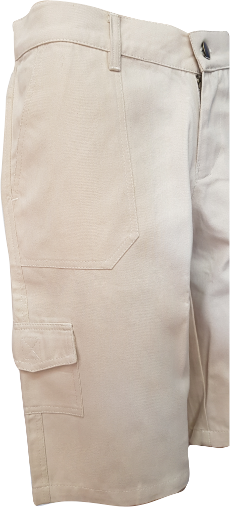 Ladies' Cargo Shorts: Low Rise Flat Front