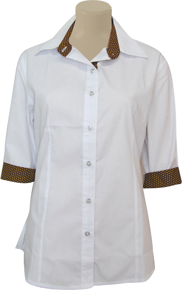 Ladies' Classic Shaped Shirt: 3/4 Sleeve