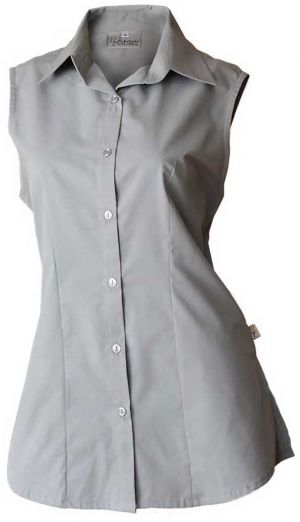 Ladies Classic Shaped Shirt: Sleeveless