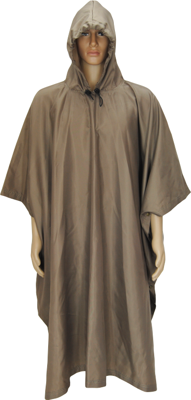 Unisex Poncho: Knee Length Waterproof Unlined