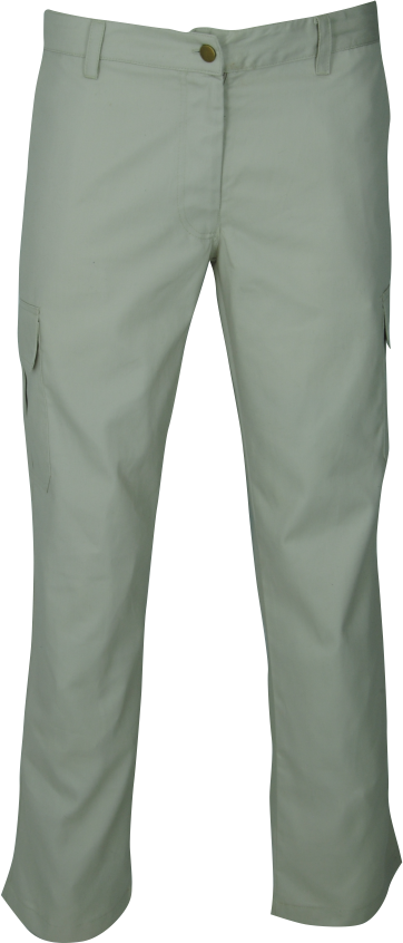 Ladies' Cargo Chinos: Mid-Rise Flat Front