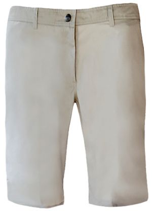 Ladies' Flat Front Shorts: Mid-Rise