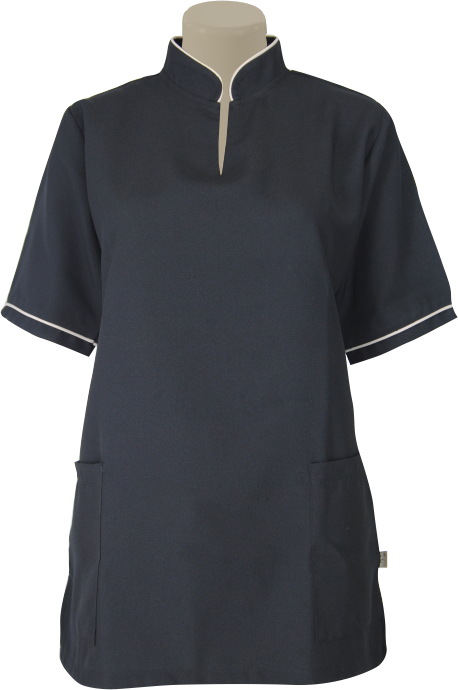 Ladies' Tunic: Shaped V-Neck Short Sleeve