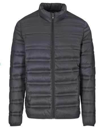Men's Puffer Jacket: Quilted Nylon Stitch Detail