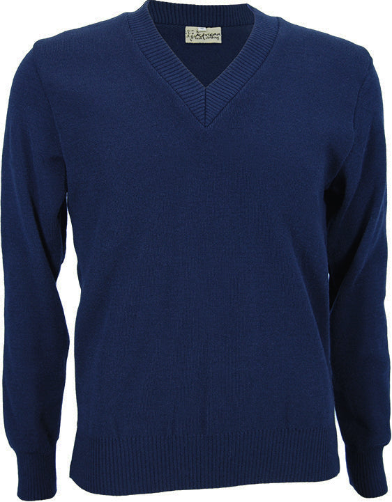 Men's LS V-Neck Jersey: Stock Acrylic
