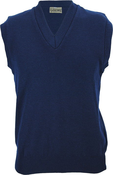 Men's V-Neck Jersey: Sleeveless Stock Acrylic