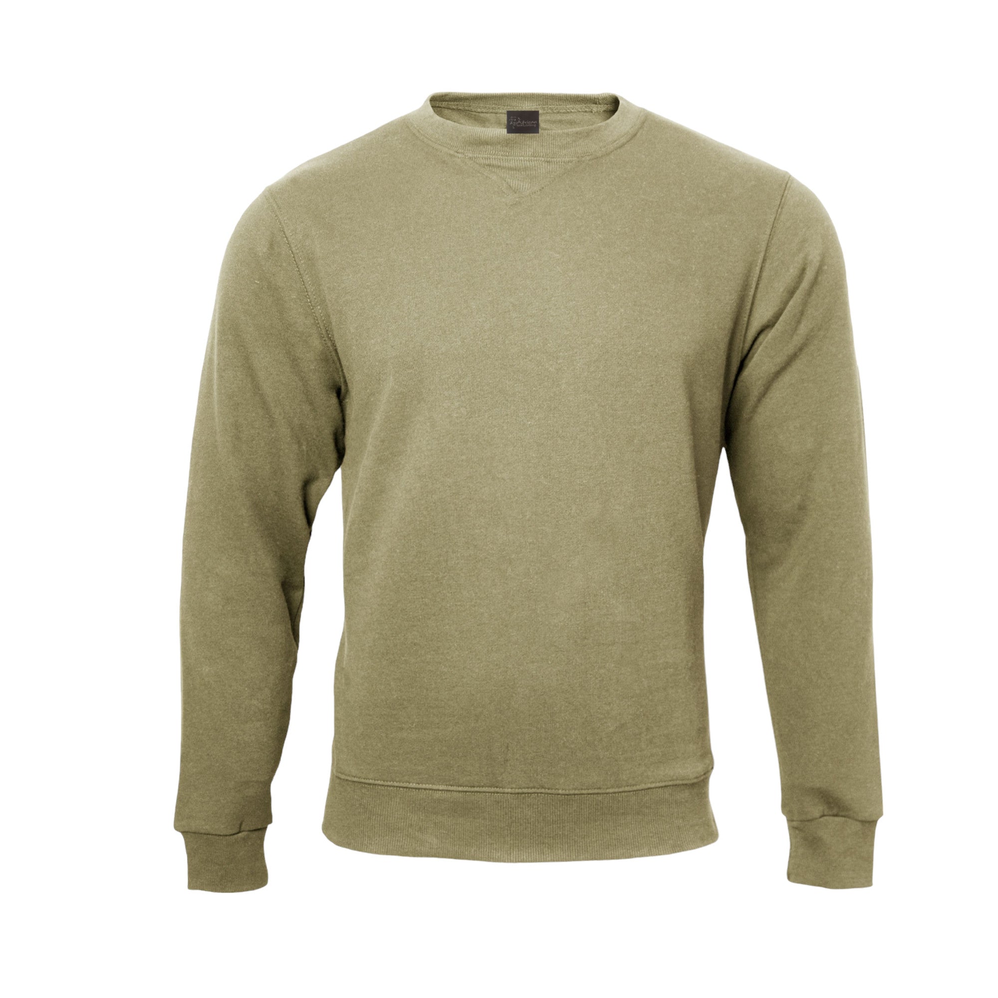 Unisex Sweatshirt: V-Detail Brushed Fleece