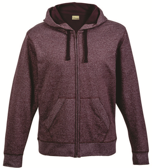 Men's Hooded Jacket: Mélange Long Sleeve