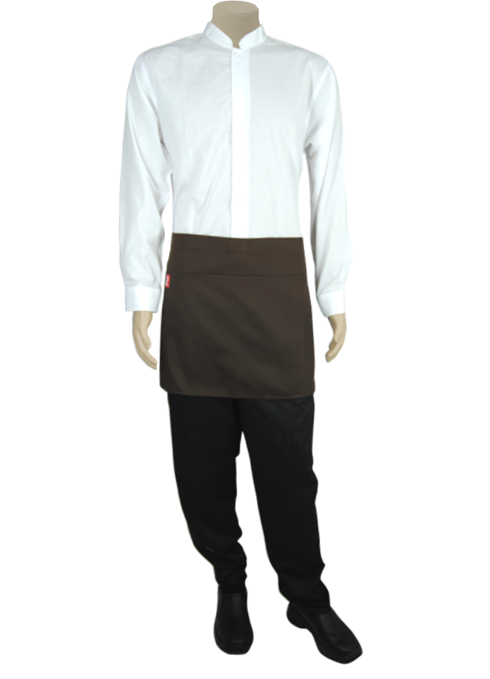 Unisex Bar Apron: Pocket Black